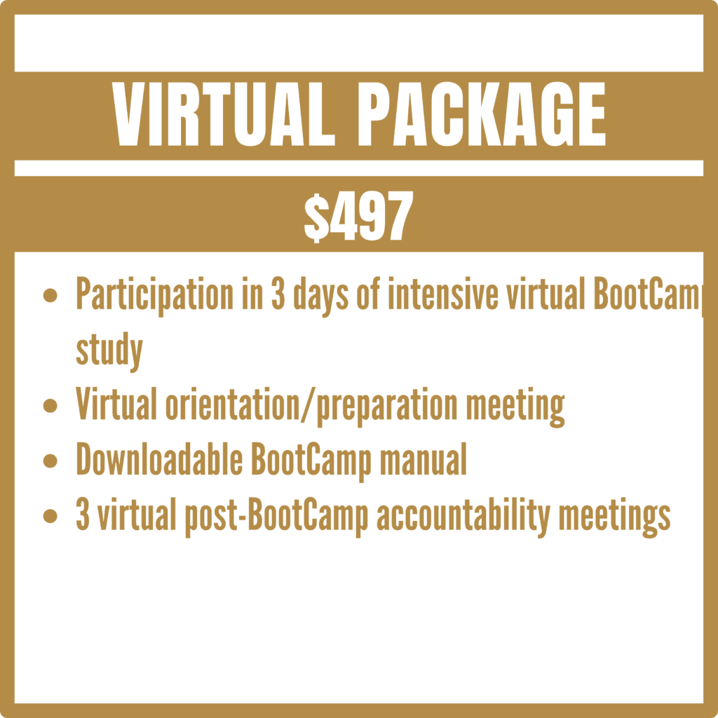 A poster on virtual package information and pricing details