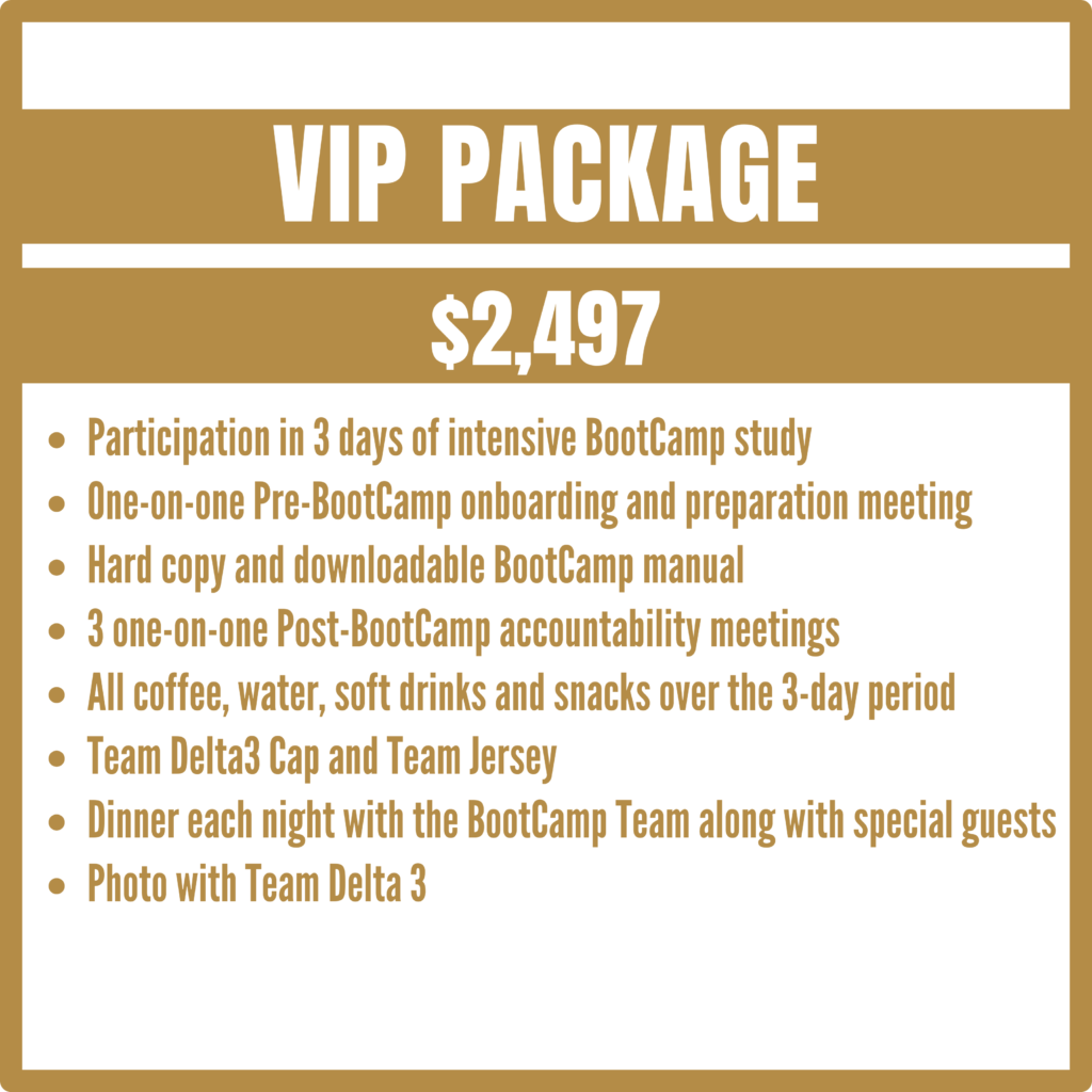 A poster on the VIP Package information and pricing details